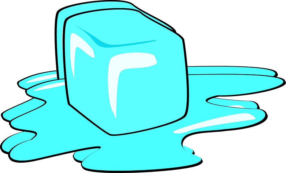 Ice Cube Melting Clipart (960x581), Png Download
