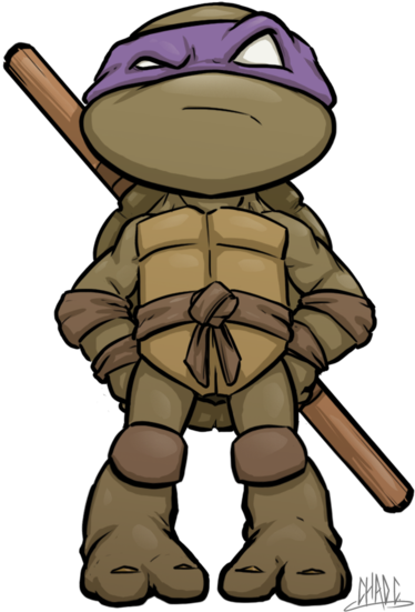 #mini #ninja #turtle #donny #fan #art - Tmnt Donatello Chibi (600x776), Png Download