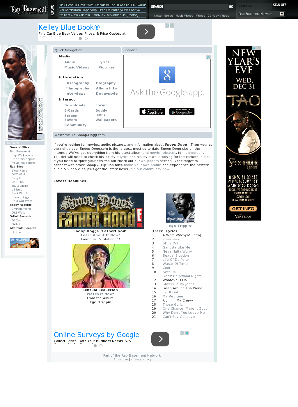 Snoop-doggdotcom Competitors, Revenue And Employees - Snoop Dogg (1024x1397), Png Download