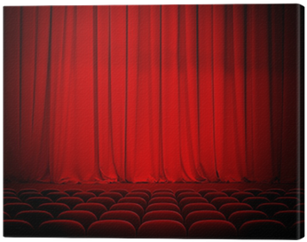 Theater Red Curtains And Seats Canvas Print • Pixers® - Theatre (400x400), Png Download