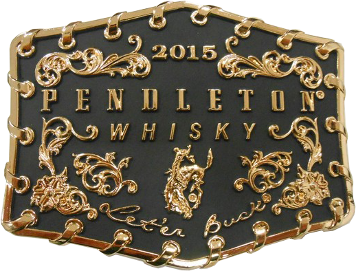 2015 Belt Buckle - Pendleton Whiskey 2015 Belt Buckle (518x394), Png Download