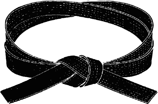 Png Library Library Karate Drawing Black Belt - 10 Th Degree Black Belt (521x412), Png Download