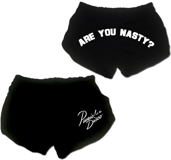 Panic At The Disco Are You Nasty Black Shorts - Panic At The Disco Are You Nasty Shorts (600x600), Png Download