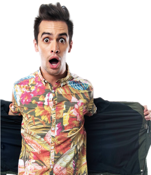 #brendonurie #panic Atthedisco - Brendon Urie Pete Wentz Interview Rocksound (500x700), Png Download