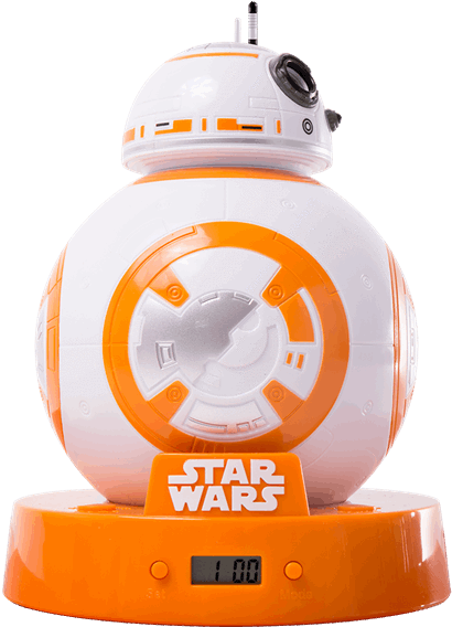 Yellow Octopus Star Wars Bb-8 Projection Alarm Clock - Star Wars Google Doodles (600x600), Png Download