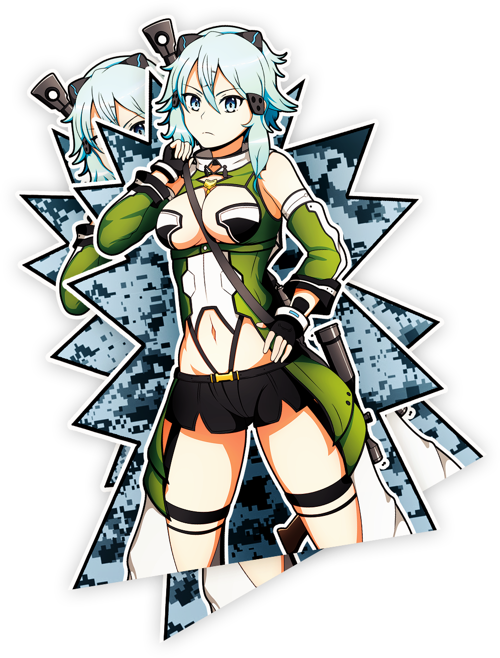 Sinon - Kiss (1600x1600), Png Download