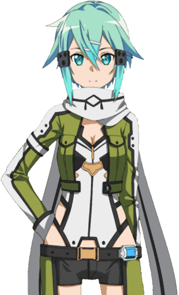Ggo Sinon Render 4 By Thegothamguardian - Sinon Sao Render (617x1014), Png Download