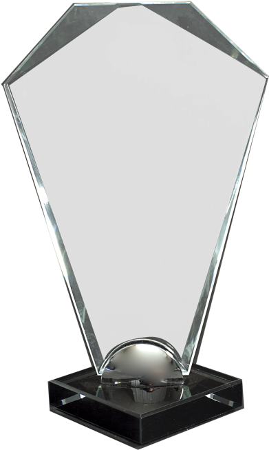 Trofeo De Vidrio Png (457x652), Png Download