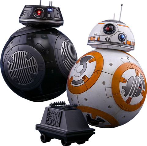 Hot Toys Bb 8 And Bb 9e Sixth Scale Figure - Bb 8 Bb 9e (480x478), Png Download
