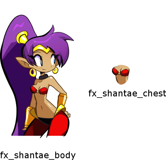 Shantae Portrait - Shantae Half Genie Hero Fx (571x551), Png Download
