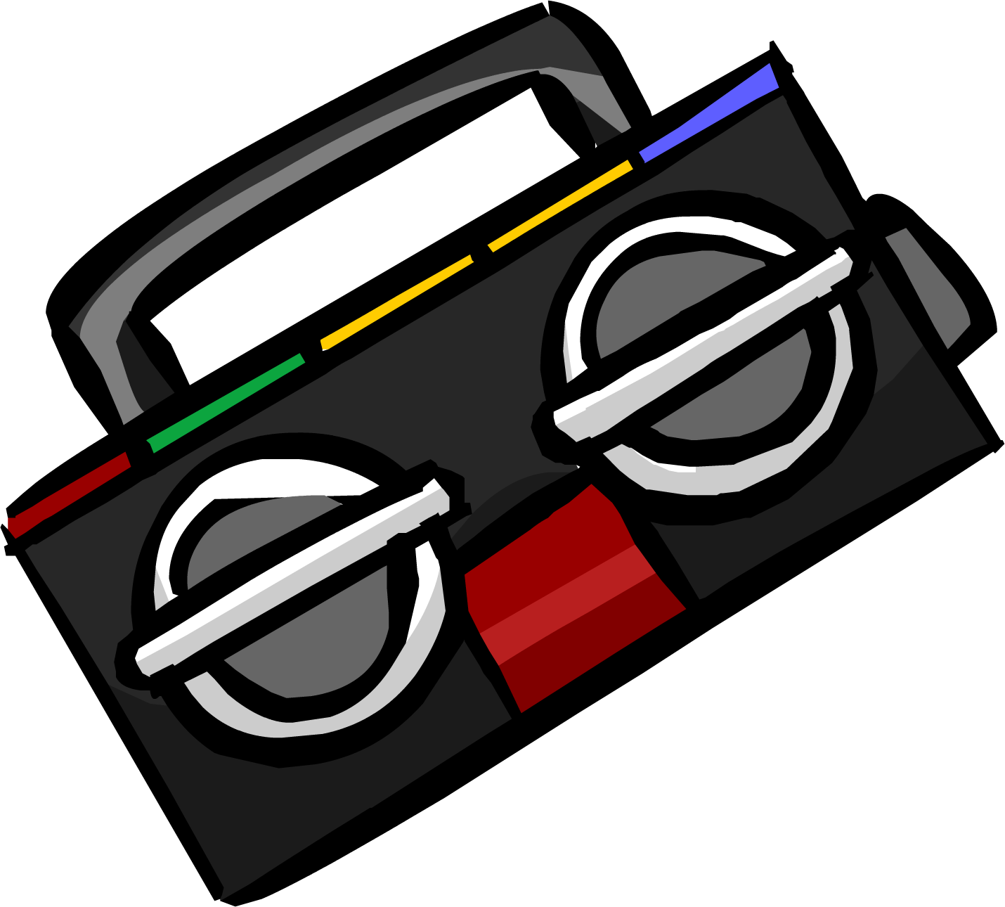 Boombox - Png - Club Penguin Rare Hand Items (1430x1290), Png Download