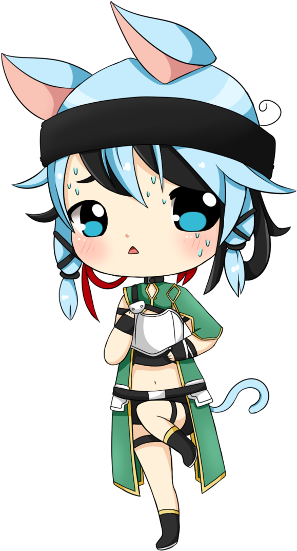 Sinon Chibi - Chibi (1000x1187), Png Download
