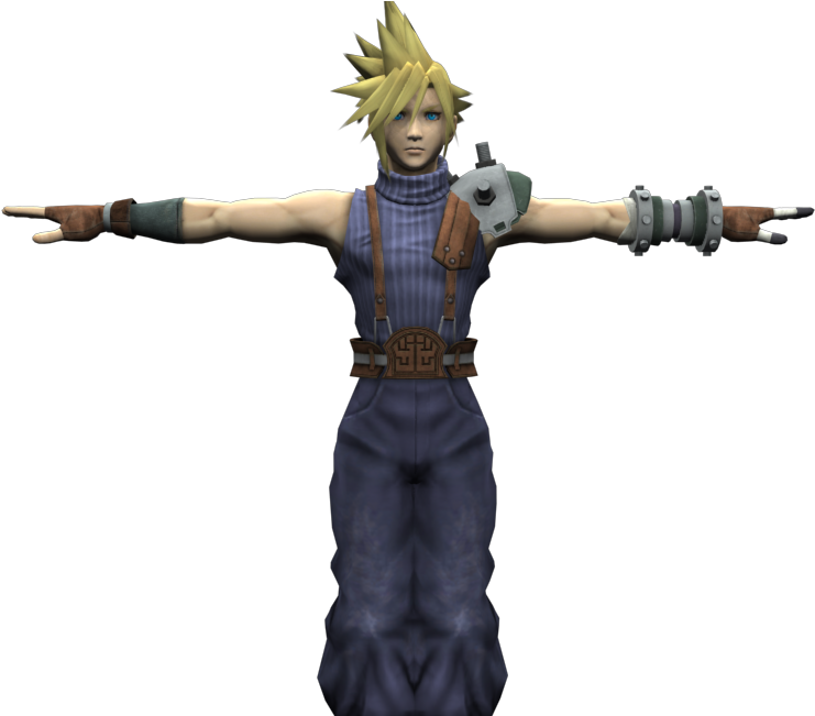 Download Zip Archive - Cloud Smash Bros Model (750x650), Png Download