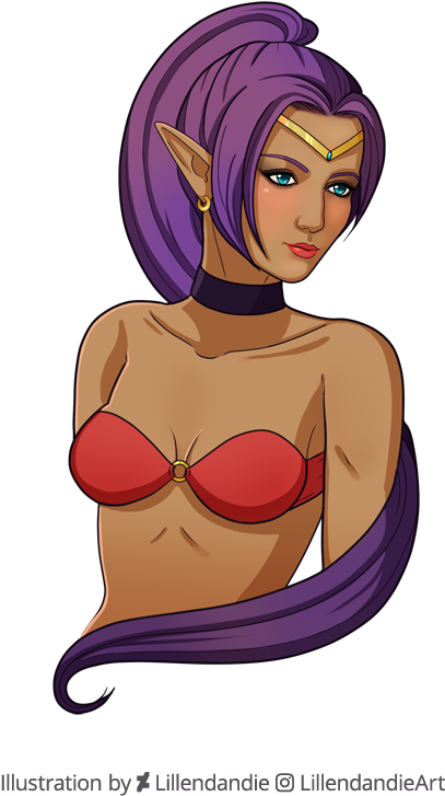 Png Black And White Download The Way Forward Shantae - Shantae (638x825), Png Download