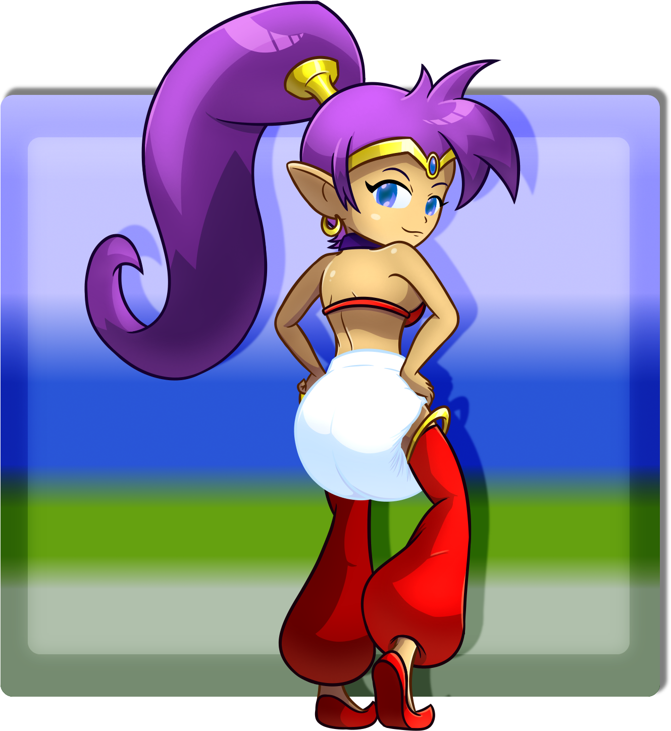 Shantae Showing Off - Shantae (1366x1718), Png Download