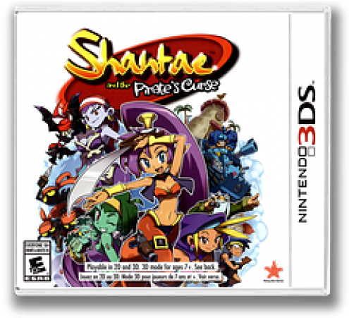 Shantae And The Pirate's Curse - Shantae 3ds Physical (500x500), Png Download
