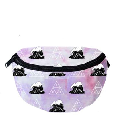 Wave Print Fanny Pack - Coffee Table (600x600), Png Download