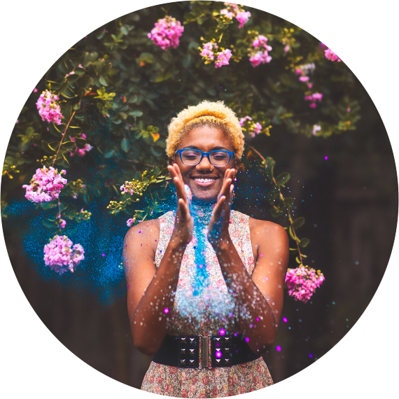 Main Influences Of Roshi's Aesthetic Include Anime, - Floral Design (570x570), Png Download