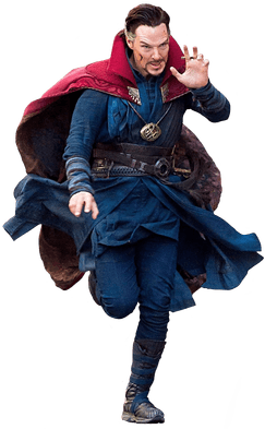 Doctor Strange Running - Dr Strange Benedict Cumberbatch Png (400x400), Png Download