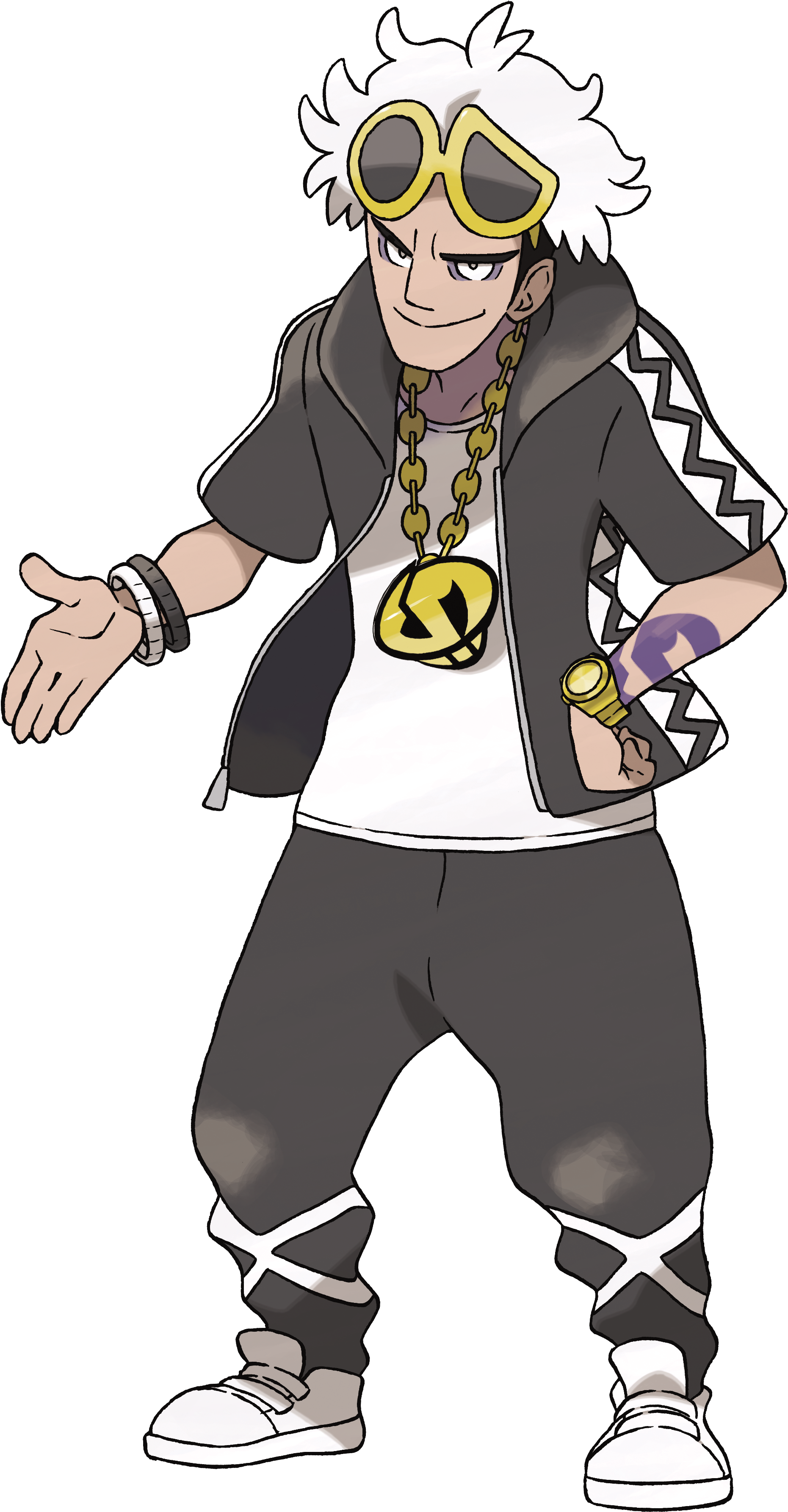 Pokemon Team Skull Guzma (667x1280), Png Download