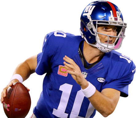 Eli Manning Png Transparent Image - Eli Manning 2016 Png (500x412), Png Download