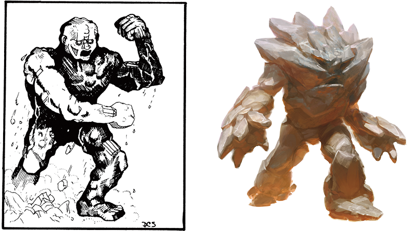 Clip Library Stock Monsters Earth Elemental Dungeons - D&d Elemental (1200x450), Png Download