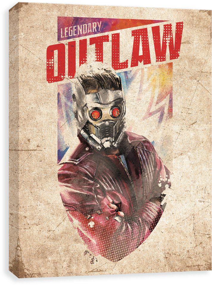 Hero Badge - Star-lord - Legendary Outlaw - Badge (1000x1000), Png Download