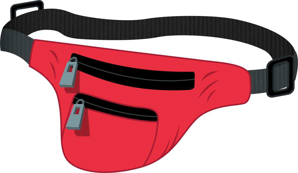 A Symbol For Tourists, Nineties-worshipping Hipsters, - Fanny Pack Clipart Png (1200x699), Png Download