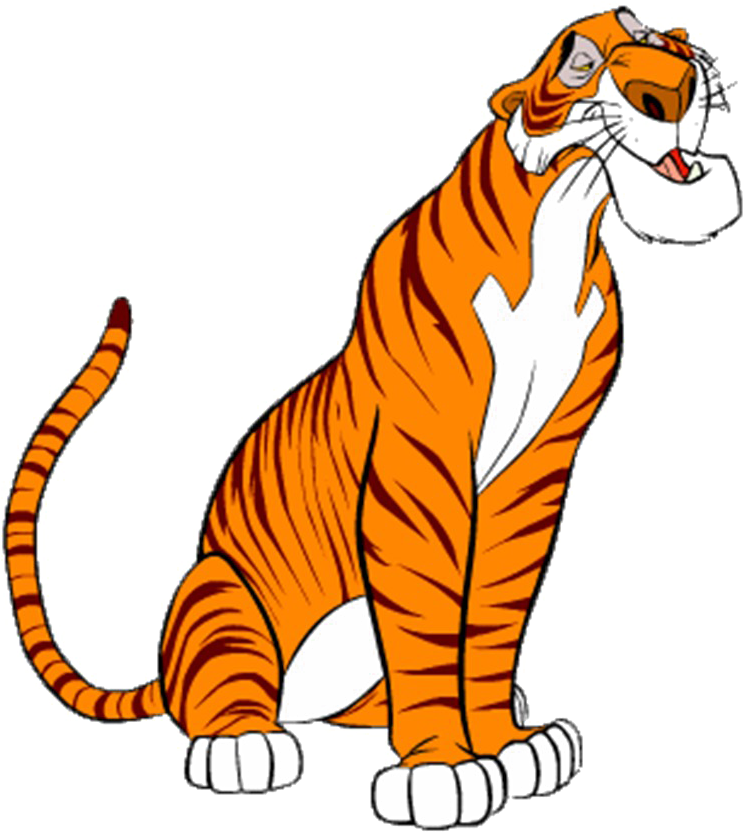 Jungle Book Png Picture - Jungle Book Cartoon Tiger (777x865), Png Download