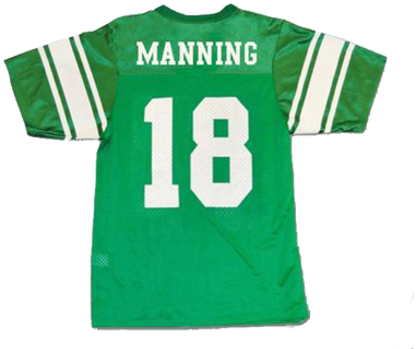 Eli Manning 18 Isidore Newman High School Green Football - Mitchell & Ness Nostalgia Co. (498x345), Png Download