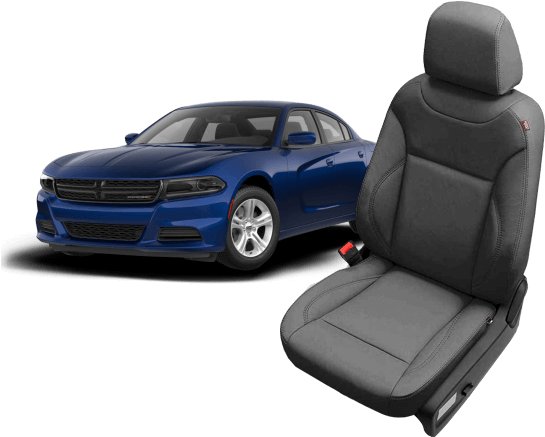 Dodge Charger Leather Seats - Black Dodge Charger 2018 (632x449), Png Download