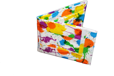 Hand Made In So Cal Paint Splatter Duct Tape Wallet - Duct Tape (480x320), Png Download