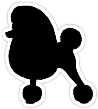 Toy Poodle Silhouette By Jenn Inashvili - French Poodle Silhouette Png (375x360), Png Download