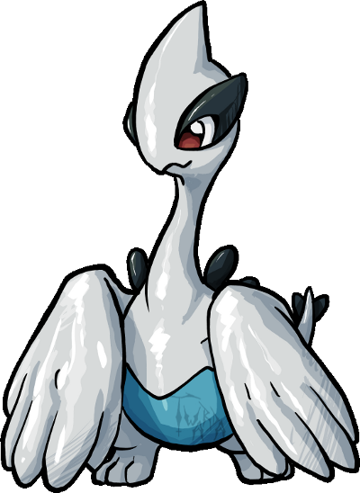 Cute Lugia - Lugia Cute (400x548), Png Download