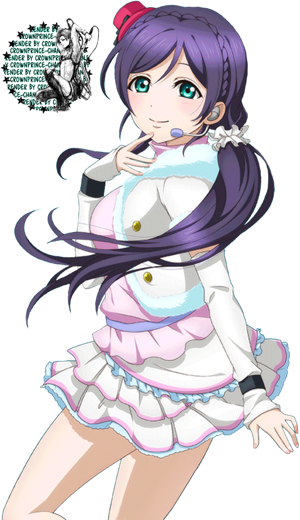 Render Toujou Nozomi 340 Love Live By Crownprince Chan-d8wzh5w - Nozomi Love Live Render (630x1028), Png Download