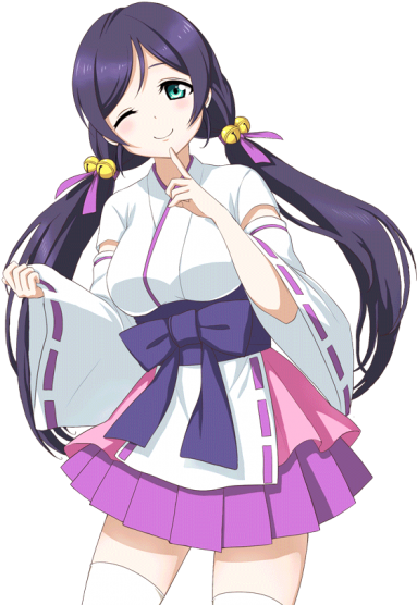 #love Live School Idol Project #nozomi #nozomi Tojo - Love Live Shrine Maiden (700x700), Png Download