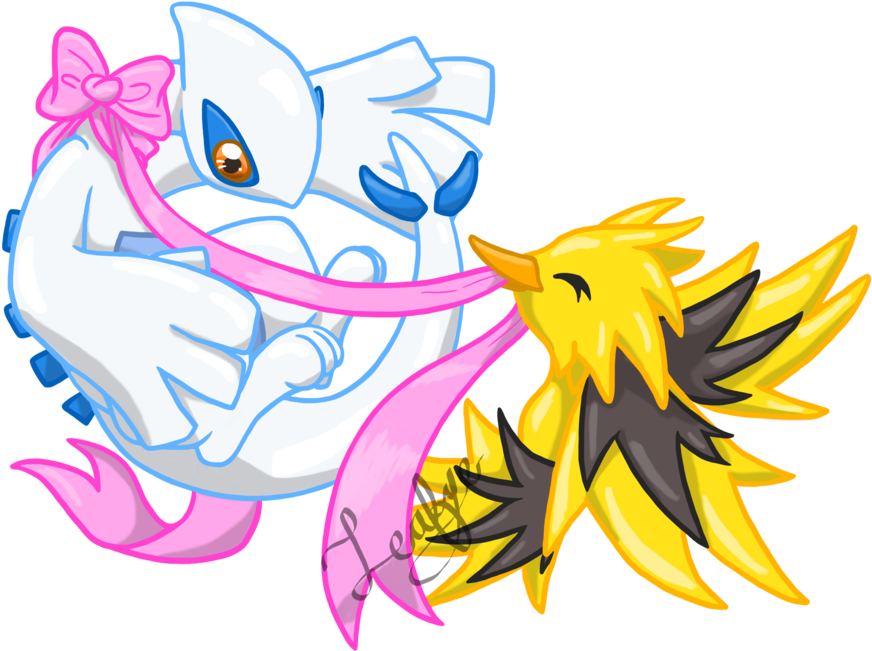 Pokémon Go Yellow Vertebrate Art Clip Art Fictional - Zapdos Lugia (900x695), Png Download