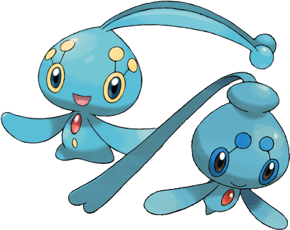 [ Img] - Pokemon Manaphy And Phione (430x352), Png Download