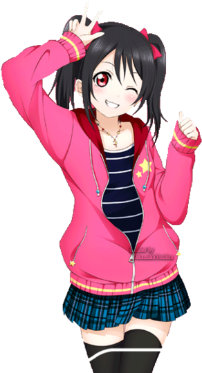 Render Render Yazawa Niko By Takamikayushira By Takamikayushira-d7t7pcf - Nico Nico Nii Png (400x562), Png Download