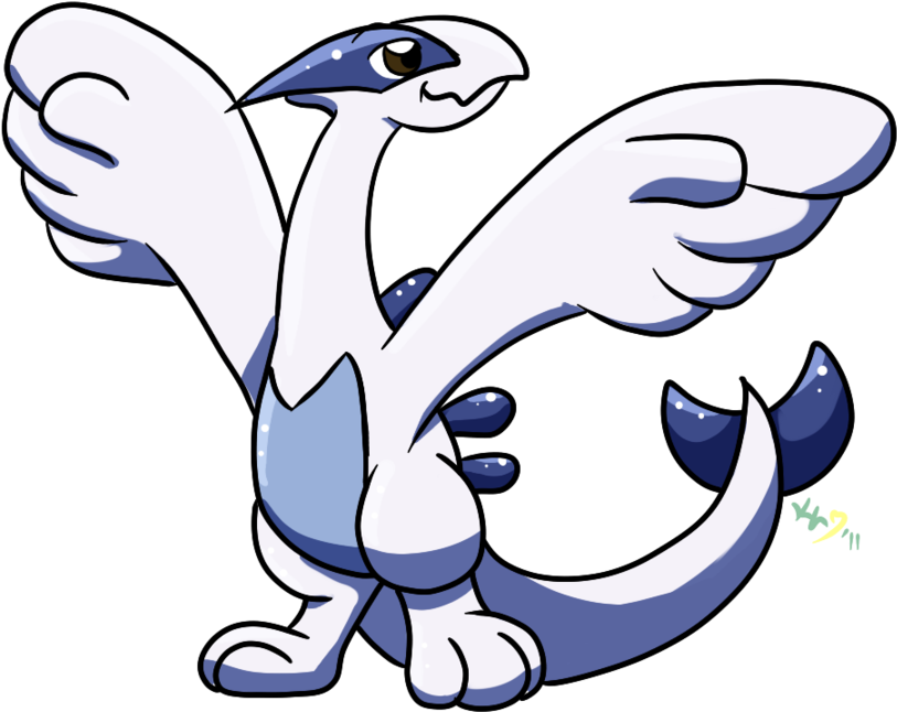 More Like Wolf Lugia By Kimi133 - Loch Ness Monster Cartoon Png (900x720), Png Download