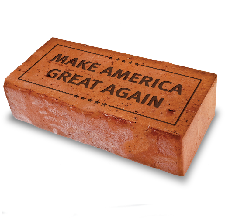 Trump Brick Make America Great Again - Porsche Museum, Stuttgart (750x750), Png Download
