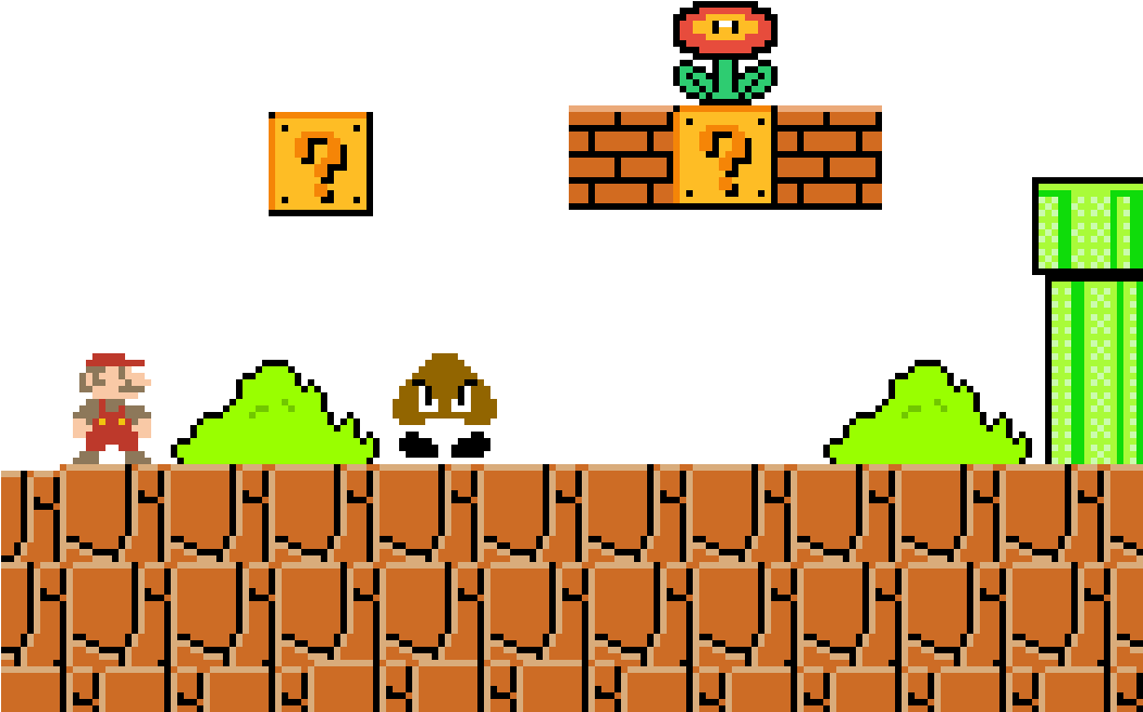 Super Mario Maker - Super Mario Question Block (1050x1050), Png Download
