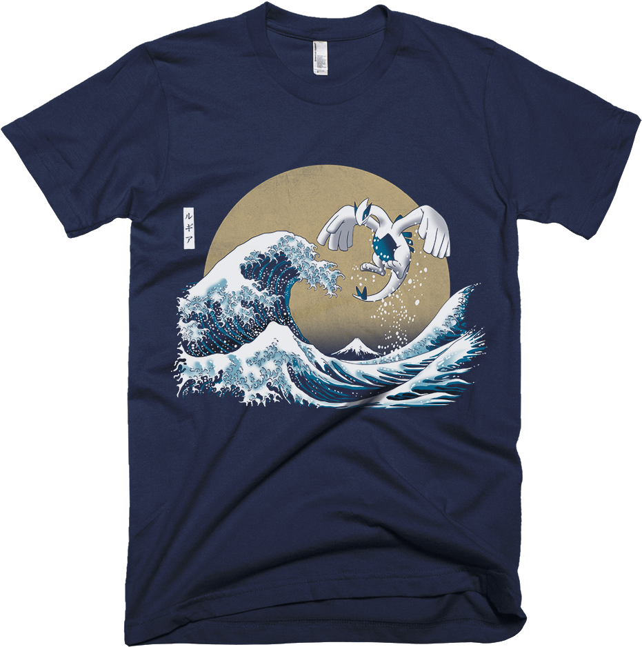 Great Wave Off Kanagawa Pokemon (930x1156), Png Download