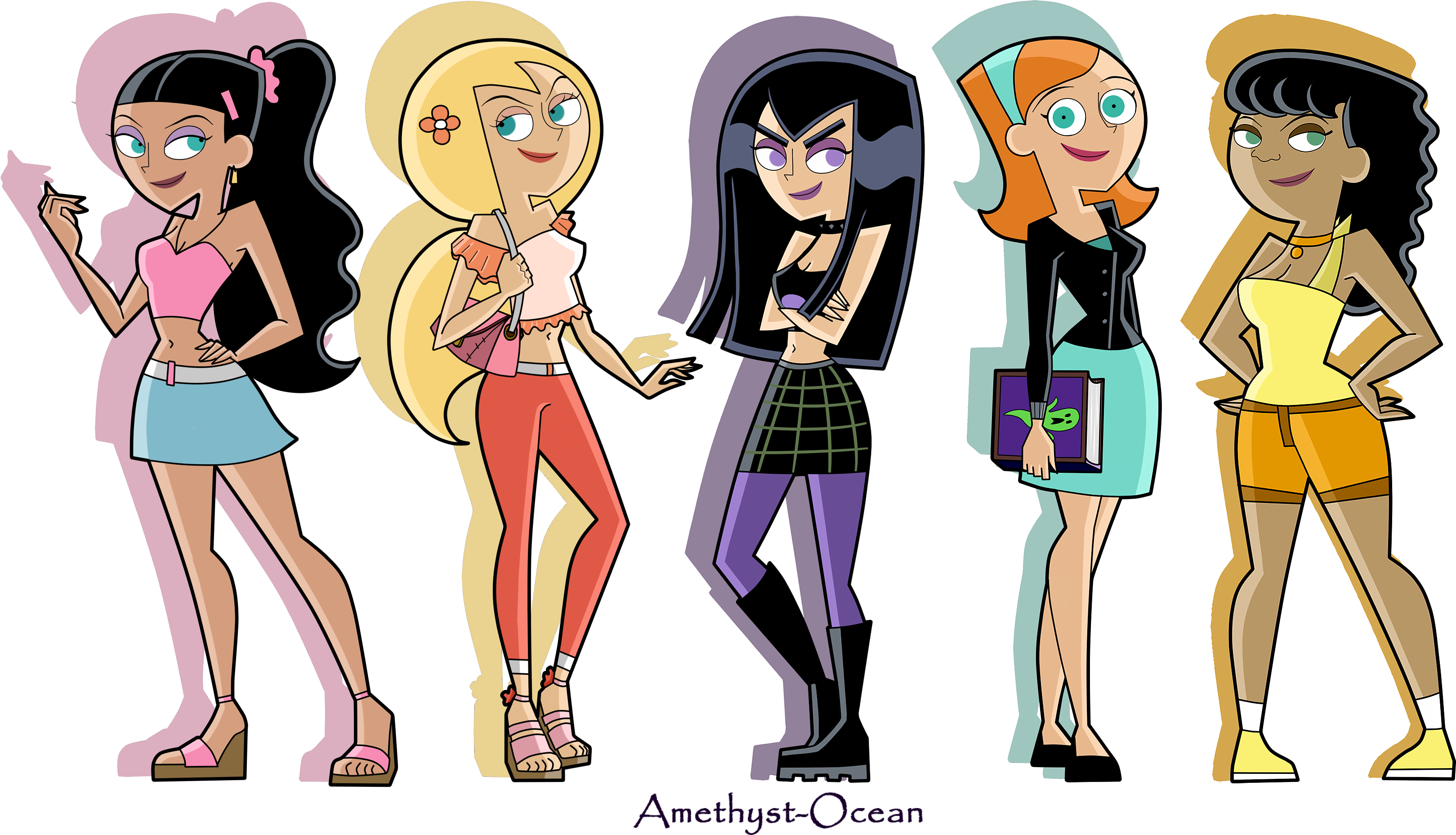 Dp Grown Ups By Amethyst Ocean-d9od716 3,500×1,920 - Sam From Danny Phantom Grown Up (3500x1920), Png Download