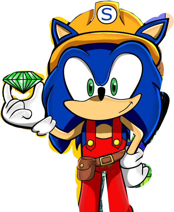 Super Mario Maker Sonic Render Sonicthehedgehog Freetoe - Sonic The Hedgehog (591x719), Png Download