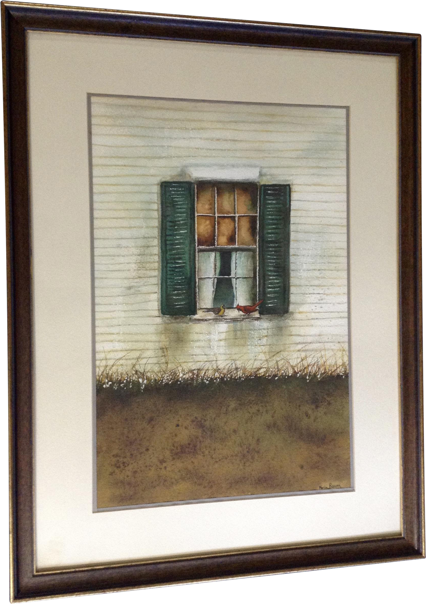 Marisa Baron Watercolor Painting, Cardinal Birds On - Watercolor Painting (2048x2048), Png Download