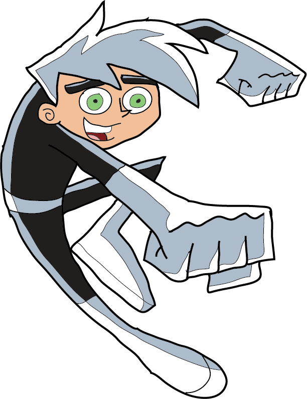 Danny Phantom - Cartoon Danny Phantom (612x796), Png Download