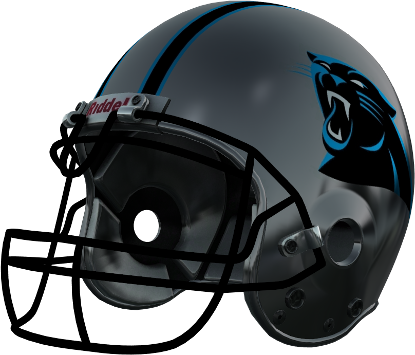 Carolina Panthers - Football Helmet Falcons Png (1280x720), Png Download