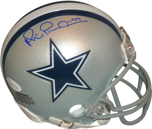 Michael Irvin Autographed Dallas Cowboys Mini Helmet - Dallas Cowboys (500x500), Png Download