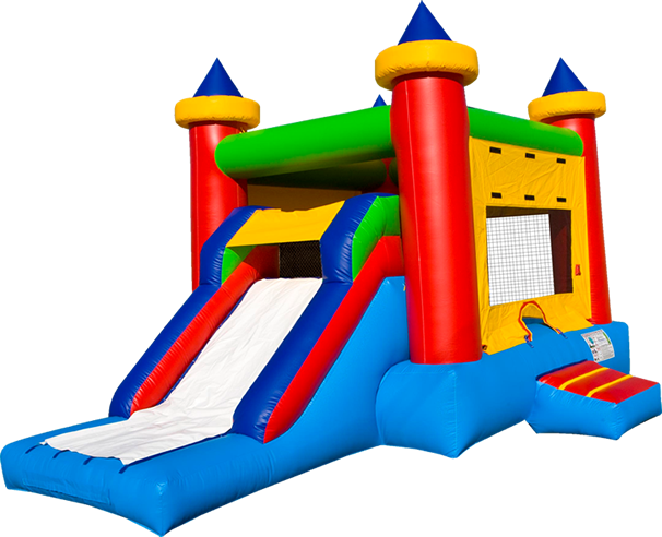 Big Bounce For Big Parties - Bouncy Castle Png (606x492), Png Download
